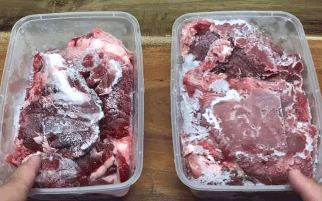 Cara mencairkan daging beku