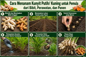 Cara Menanam Kunyit Putih